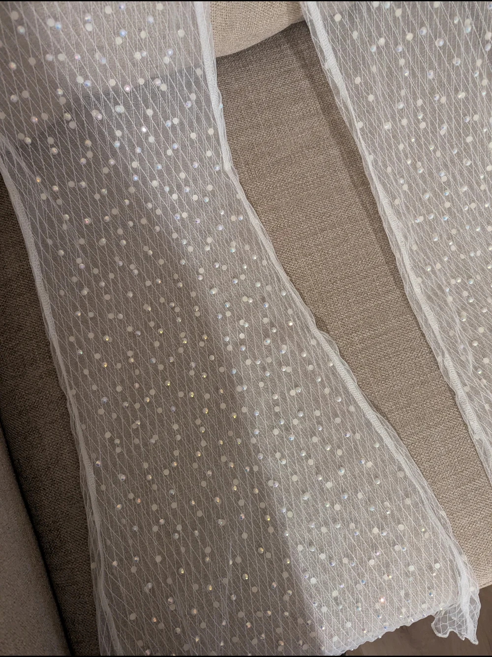 Jeweled Sheer Flare Pants